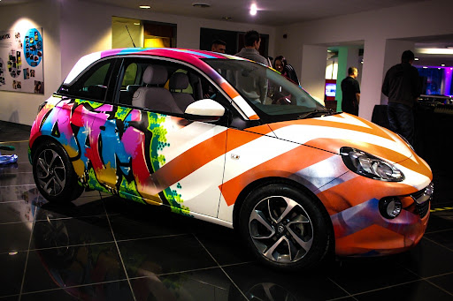 Vauxhall Adam Launch at Arnold Clark – Spray Paint Wall